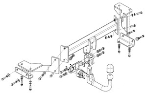 Dragkrok, Avtagbar, HYUNDAI TUCSON, KIA SPORTAGE IV