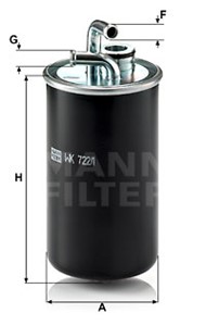 Bränslefilter, CHRYSLER SEBRING, SEBRING Cabriolet, DODGE AVENGER, CALIBER, JOURNEY, JEEP COMPASS, PATRIOT, 05085581AC, 05085581AD, 0516
