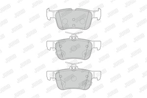 Bromsbeläggsats, Bakaxel, FORD,FORD USA, 2211284, 5333787, 5333798, 5341207, 5341209, DG9C2M007BB, DG9C2M007DB, DG9C2M007HA, DG9C2M007JA