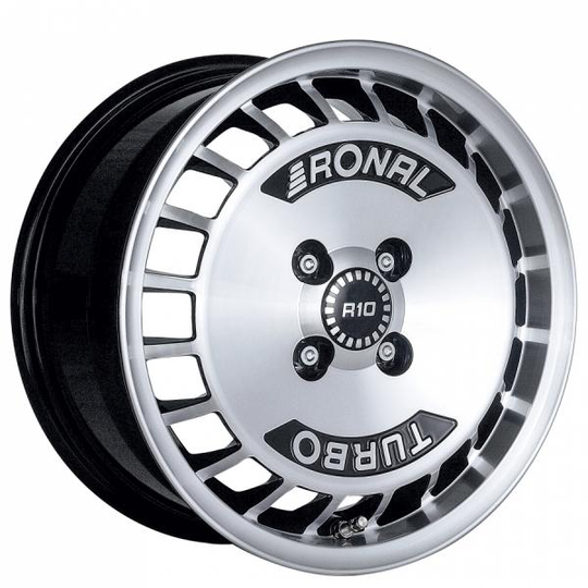 Ronal R10 Turbo Black Polished 7/15 4/108 ET28 B76