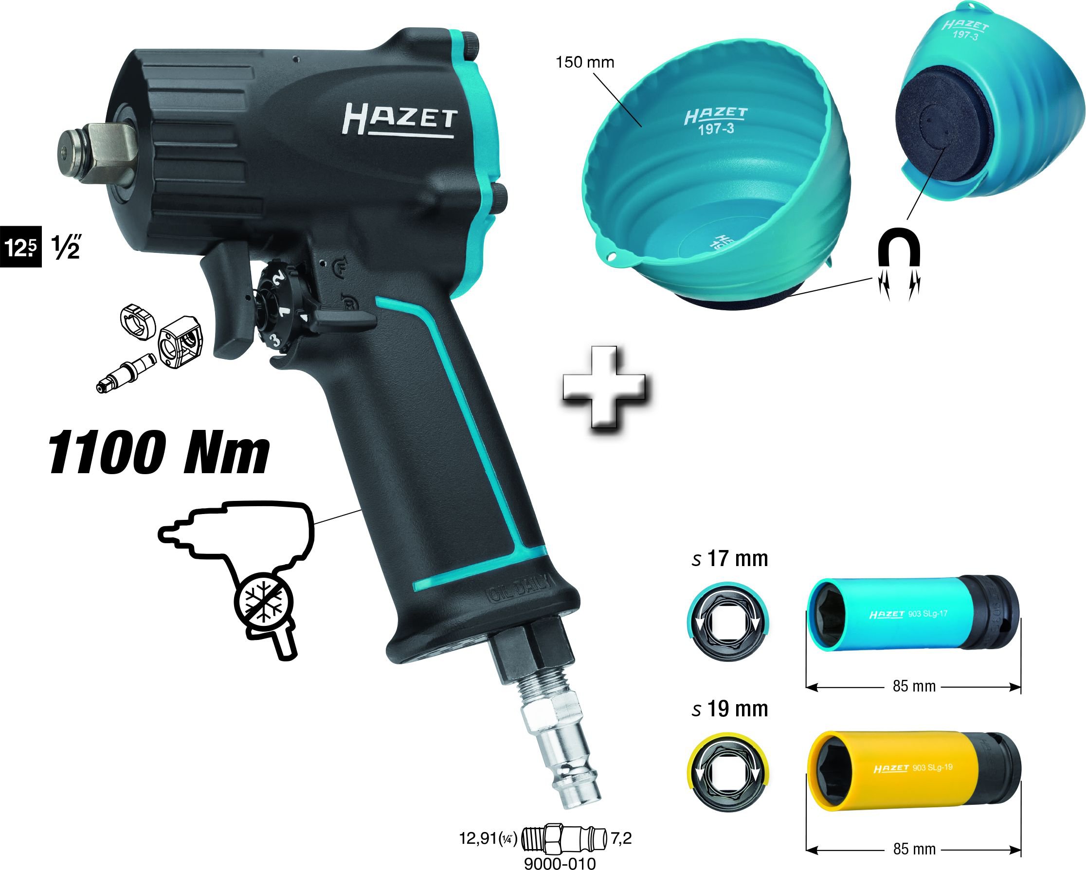Mutterdragare 1/2" Mini kit