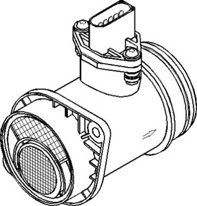 Luftmassemätare, SKODA,VW, 038 906 461, 038 906 461V, 038 906 461X