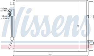 Kondensor, klimatanläggning, HYUNDAI ACCENT IV, ACCENT Sedan IV, KIA RIO III, RIO Hatchback Van III, RIO Sedan III, 976061R000