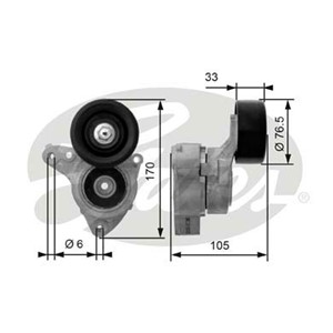 Spännrulle, flerspårsrem, HONDA CIVIC Hatchback VII, 31170PND003, 31170PND013
