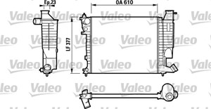 Kylare, motorkylning, CITROËN,PEUGEOT, 133004, 1330-04, 133045, 1330-45, 1331CV, 1331-CV