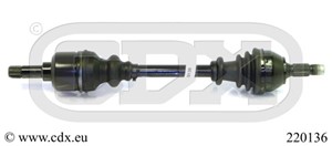 Drivaxel, framaxel vänster, PEUGEOT 306, 306 Break, 306 Cabriolet, 306 Halvkombi