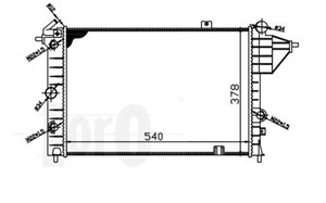 Kylare, motorkylning, OPEL VECTRA A, VECTRA A Halvkombi, 1300084, 1300090, 1300097, 1300122