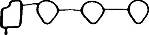 Packning, insugsgrenrör, CHEVROLET MATIZ, SPARK, DAEWOO MATIZ, MATIZ Skåp/halvkombi, TICO, 96 352 281