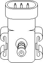 Sensor, insugstryck, NISSAN,OPEL,RENAULT,VAUXHALL, 2236 500 QAB, 44 10 279, 7700 111 957, 91167213