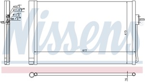 Kondensor, klimatanläggning, CHEVROLET VOLT, OPEL AMPERA, VAUXHALL AMPERA, 1850193, 20842140