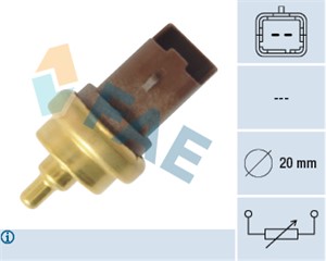 Sensor, kylvätsketemperatur, CITROËN,MINI,PEUGEOT, 13 62 7 535 068, 1338 F3, 1338.F3, TX-202