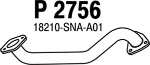 Avgasrör, Fram, HONDA CIVIC Sedan VIII, 18210-SNA-A01
