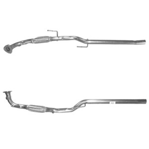 Avgasrör, Fram, SEAT CORDOBA, IBIZA III, SKODA FABIA I, FABIA Combi I, FABIA Praktik I, FABIA Sedan I, VW POLO, 6Q0253091, 6Q0253091F