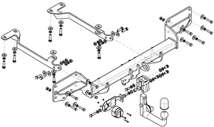 Dragkrok, Avtagbar, LAND ROVER RANGE ROVER SPORT II