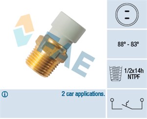 Temperaturswitch, kylarfläkt, CHRYSLER VOYAGER II, 005 153 04 28, 4221284, A005 153 04 28, TS-165
