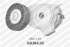 Spännrulle, flerspårsrem, SAAB 9-3, 9-3 Cabriolet, 9-5, 9-5 Kombi, 4898755