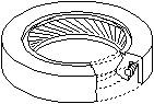 Oljepackningsring, manuell transmission, FORD, 6 184 211, 91ZT7048A1A