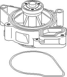 Vattenpump, ALFA ROMEO,FIAT,OPEL,VAUXHALL, 12621284, 12624936, 12630084, 13 34 067, 13 34 075, 13 34 154, 13 34 649, 48 13 567, 63 34 00