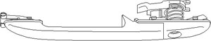 Dörrhandtag, , MERCEDES-BENZ,VW, 2D1 843 704, 901 760 03 59, 901 760 04 59, A901 760 03 59, A901 760 04 59
