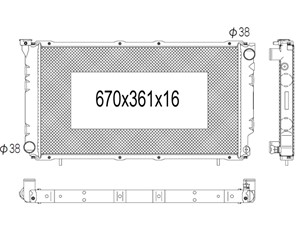 Kylare, motorkylning, SUBARU LEGACY I, 45199AA080, 45199-AA080, 45199AA190, 45199-AA190, 45199AA220, 45199-AA220