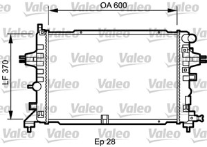 Kylare, motorkylning, OPEL,VAUXHALL, 1300267, 13145212