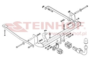 Dragkrok, Avtagbar, CITROËN C8, FIAT ULYSSE, LANCIA PHEDRA, PEUGEOT 807