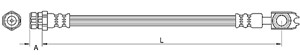 Bromsslang, Bak, Höger, Vänster, AUDI,SEAT,SKODA,VW, 1K0 611 775D, 1K0 611 776