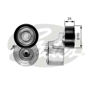 Spännrulle, flerspårsrem, CITROËN,FIAT,PEUGEOT, 16 114 248 80, 1611424880, 5751.F3, 5751F3, 9654127380