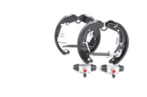 Bromsbackar, sats, Bakaxel, OPEL AGILA, SUZUKI IGNIS II, WAGON R Halvkombi, WAGON R+ Halvkombi, VAUXHALL AGILA Mk I