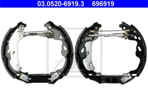 Bromsbackar, sats, Bakaxel, OPEL AGILA, SUZUKI SPLASH, SWIFT III, VAUXHALL AGILA Mk II