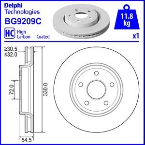 Bromsskiva, JEEP GRAND CHEROKEE IV, 52124762AB, 52124762AC, 52124762AD