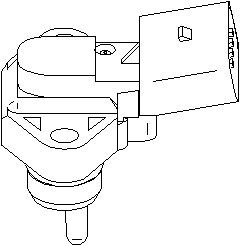 Sensor, insugstryck, SEAT,VW, 030 906 051A