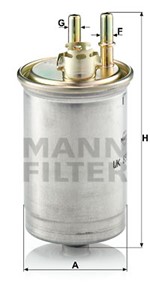 Bränslefilter, FORD, 10 088 053, 1079 271, 1088 053, 1150 868, 2042 989, XS4J 9176 AA, XS4Q 9155 CC, XS4Q 9176 AB