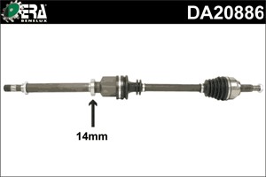 Drivaxel, framaxel höger, MERCEDES-BENZ,RENAULT, 391007374R, 4153600015, 8200597306, 8200687740, 8201235167, A4153600015