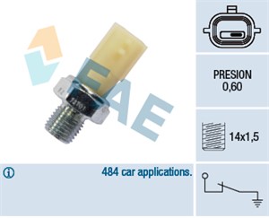Varningsswitch, oljetryck, DACIA,MERCEDES-BENZ,NISSAN,OPEL,RENAULT,SUZUKI, 1064001255, 25240-00Q0A, 25240-00Q0H, 25240-00QAH, 33 52 1 12
