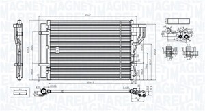 Kondensor, klimatanläggning, HYUNDAI i20 I, ix20, KIA VENGA, VENGA Hatchback Van, 976061P000, 97606-1P000