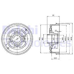 Bromstrumma, Bakaxel, DACIA,RENAULT, 6001 548 126, 6001548126, 7700 419 824