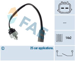 Brytare, backljus, MAZDA 2, 3, 3 Sedan, 323 F VI, 323 S VI, DEMIO, PREMACY, F5E1-17-640A, F5E1-17-640B