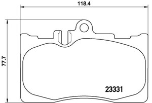 Bromsbeläggsats, Framaxel, LEXUS LS, 044650W030, 044650W060, 044650W06000, 0446548020, 0446548090, 0446550170, 0446550171, 0446550180, 0