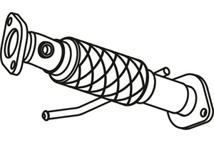 Avgasrör, Fram, MERCEDES-BENZ, 9064901981