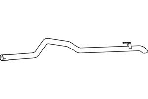Avgasrör, Bak, MERCEDES-BENZ,VW, 2E0253681A, 2E0253681M, 9064900121, 9064900821