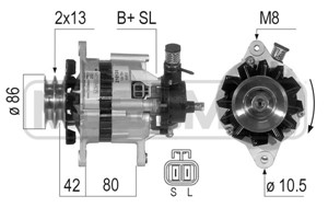 Generator, NISSAN CABSTAR, TERRANO I, TERRANO II, URVAN Buss, URVAN Skåp, 23100-02N16, 23100-02N16E, 23100-02N20, 23100-0F000, 23100-43G