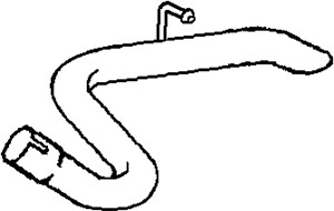 Avgasrör, Bak, MERCEDES-BENZ M-KLASS [W163], 12 02 262, 12 02 343, 12 04 180, 13 502 595, 13 579 667, 1634900627, 95 515 973