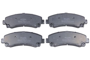 Bromsbeläggsats, Fram, ISUZU D-MAX I, D-MAX II, D-MAX Flak/chassi I, D-MAX Flak/chassi II, MU-X SUV, 8-97947-466-0, 8-97947-571-0, 8-980