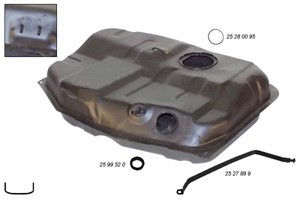 Bränsletank, FORD ESCORT IV, ESCORT Turnier IV, ORION II, 6 156 362