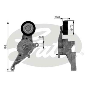 Spännrulle, flerspårsrem, AUDI,SEAT,SKODA,VW, 03G903315C, 03G903315D, 1455380, 6M216K254AA