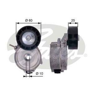 Spännrulle, flerspårsrem, CITROËN,PEUGEOT, 5751.E9, 5751E9, 96563633, 9656363380, 96782100, 9678210080