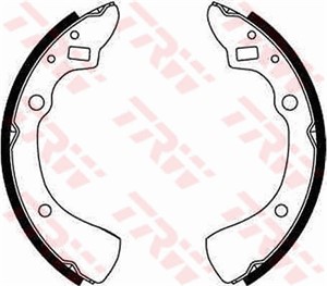 Bromsbackar, sats, Bakaxel, MAZDA 323 II, 323 Hatchback II, ABE1394A, ABE1394P, B001-26-310, B001-26-310A, B001-49-380, B0Y12638Z, B0Y52
