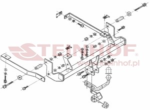 Dragkrok, Standard, CITROËN C8, FIAT ULYSSE, LANCIA PHEDRA, PEUGEOT 807