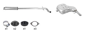 Avgasrör, VOLVO V70 II, 30652229, 30919995, 6842636, 8638532, 8684280, 9179056, 9186408, 9979238
